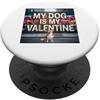 Chihuahua Puppy Lover PS My Dog Is My Valentine Chihuahua Street Graffiti Amante dei cani PopSockets PopGrip Adesivo