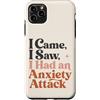 Anxiety Humor Moments Custodia per iPhone 11 Pro Max Ansia divertente Sarcasmo Citazione Salute mentale Introverso
