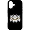 Cool 3 Hip Hop Trio Street Gold Chain Fu Custodia per iPhone 17 Hamster Rap Old School Retro Streetwear 80s 90s Tre