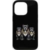 Cool 3 Hip Hop Trio Street Gold Chain Fu Custodia per iPhone 13 Pro Pitbull Pittie Rap Old School Retro Streetwear anni '80 '90 Tre