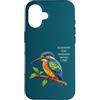 Tokyo Toons Custodia per iPhone 16 Martin Pescatore Uccello Tropicale di Frutta Colorata