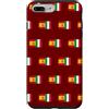 Ptera: I Love Italy I Love Spain A Cool Custodia per iPhone 7 Plus/8 Plus Bandiera Italia Spagna Orgogliosi Tifosi Spagnoli Italiani