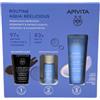 Apivita - Pro Aqua Beelicious Kit Idratazione Detergente Viso + Siero Booster + Crema Idratante Leggera Spf30 Confezione 3 Pezzi