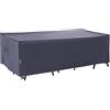 F&J Outdoors Copertura per mobili da giardino, resistente, impermeabile, anti-UV, in tessuto antistrappo, grande, colore grigio, 320 x 210,8 x 69,8 cm
