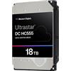 Western Digital WD Ultrastar DC HC555 - Disco rigido - data center - 18 TB - interno - 3,5" (8,9 cm) - SAS 12Gb/s - 7200 rpm - buffer: 512 MB