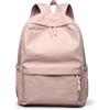 Kommodum - Zaino casual a Spalla Classico, Zainetto Antigraffio 28x11x39 cm Leggero unisex Porta PC 14 Pollici per Viaggio Scuola Lavoro Shopping Uomo donna (Rosa)