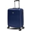 Unik Revolution Valigia da Cabina 55x40x21/26 cm - Espandibile, Rigida in ABS, 4 Ruote Doppie 360°, Chiusura a 3 Cifre, Leggera e Resistente - Bagaglio a Mano Approvato (Blu, Piccolo)
