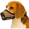 Flamingo Museruola per cani - Nobit Beige S - 14×9,5 cm - Circonferenza muso 42-58 cm - Nylon durevole con mesh traspirante - Regolabile - Chiusura a clip - Flamingo