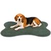 Flamingo cuccia cane - cuscino ortopedico per cane e gatto in memory foam - cuscino Mador a forma di osso verde - lavabile - fondo antiscivolo - 70 x 50 cm - Flamingo