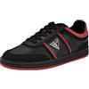 GUESS Lasen, Scarpe da Ginnastica Uomo, Nero Rosso 001, 46 EU