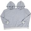 DEARMAMY Felpa Coppia Oversize Grigia S in Poliestere per Due Persone | Tessuto Resistente, Taglio Comodo, Stile Divertente, per Serate Tranquille a Casa e Uscite Romantiche