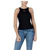 Guess Canotta Donna Maglia SL Round NK GUENDALINA Top L