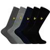 Lyle & Scott Uomo Confezione Da 5 Calzini Liam Premium, Multi Dark, One Size