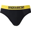 DSQUARED2 yellow elastic black brief - nero, xl