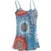 Knuffnee Abito da donna regolabile, con reggiseno integrato, taglie S-XXXXL, Fiore blu, L
