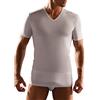 CAGI INTIMO UOMO T-SHIRT SCOLLO V MANICA CORTA COTONE PETTINATO 05324 COLORE BIANCO TAGLIA 4