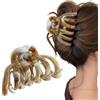 HORREX Retrò Mollettone Capelli Donna Grandi, Pinze per Capelli Spessi, Sottili, Medi, Fini, Antiscivolo Resistenti, Mollettoni, Hair Clips, Accessori Ideale per le Donne e Ragazze (Marrone Caffè)