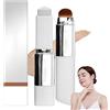 lomdung Foundation Color Changing Stick con Pennello, 2-in-1 Foundation Stick, Texture Idratante, Coprenza Naturale, Effetto Uniforme e Luminoso a Lunga Tenuta（Bianco Avorio）