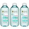 Garnier Skinactive Face Garnier Pure Active Micellare acqua detergente pelle grassa, 400 ml, confezione da 3