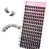 FADLASH Falsi Cils a Grappolo - Natural D Curl Lash Clusters Easy Application Under Lashes Lightweight Volume DIY (DVSNR07 Mix 10-16mm)