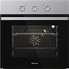 Hisense Forno ventilato Hi2 BI62121AAX finitura inox e vetro nero da 60 cm
