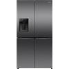 Hisense: Frigocongelatore side by side cross door a libera installazione RQ5P640SYKD finitura inox nero da 91 cm