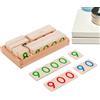 Genérico Carte con numeri in legno, giocattoli numerici da 1 a 9000, carte educative matematiche, per asili, asili, aule, sala giochi, viaggi, ragazzi e ragazze