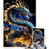 FGJfdtDG Puzzle giapponese a forma di drago da 1000 pezzi per adulti esercizio mentale divertente incastro stabile parti che non si spostano attività gratificante per le giornate di pioggia (50x75cm)