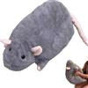 Generico Peluche Jumbo Rat, peluche Extra Thicc Fat Rat, peluche Super Soft Chubby Grey Mouse, simpatico regalo di compleanno, morbido cuscino a forma di animale da abbracciare, per il letto (Grey,90cm)
