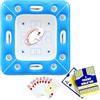 QIANAI Tavolo Galleggiante per Piscina, 100 cm Tavolo da Poker Gonfiabile, Bar galleggiante Carte da Gioco e Porta Bevande, Tavolo da Gioco Gonfiabile per Piscina (Quadrato)