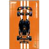 Générique Lavagna da parete per Le-go-o Technic per McLa*ren MCL39 F1 Car 42228 - Cornice per display compatibile con modelli F1 Supercar - Regalo per i fan di L-e*g-o Technic - 80 x 50 cm (Tabella