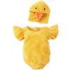 Generico Costumi Carneval Neonato Completo di Pulcino Neonato Tutina Pagliacetto Unisex Neonata Comodo Morbido Completo di Pulcino Costumi Neonati Cosplay Travestimenti (Yellow-b, 6-12 Months)