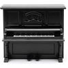 Pssopp Pianoforte in Miniatura per Casa delle Bambole, Ornamento Modello di Strumento Musicale Mini Casa delle Bambole in Scala 1:12 per Paesaggio in Miniatura Fai-da-te (BLACK)