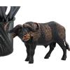 Generico Statue Bovine In Miniatura - 13x6,3cm Scultura Astratta , Figurine Animali | Modello Animale PVC Solido Bufalo Prateria Per Famiglia Amici Bambini Ragazzi Ragazze Camera Soggiorno Cucina Ristorant