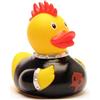 Duckshop Anatra da bagno Punker I papera, L: 8,5 cm, con portachiavi incluso nel set