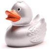 Duckshop - Paperella per il bagno, color argento, lunghezza:8 cm