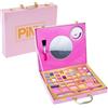 Palmitessa Set di Trucco per Bambini per Bambine, Valigetta trucchi 21 Pezzi Lavabile set di Trucchi per Bambini, Sicuro e Atossico Giocattolo Set Di Valigetta Trucchi Bambina (Selfie Ring Switcase)
