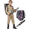 Funidelia Costume da Ghostbusters per bambina e bambino, Licenza Ufficiale, Taglia 3-4 anni Film e Cinema, Fantasmi - Vestito per bambini per feste, Carnevale e Halloween