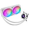 ASUS Dissipatore a liquido ROG Strix LC 240 ARGB White Edition - Radiatore da 240mm, 2 ventole 120mm, A-RGB