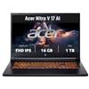 Acer Nitro V 17 AI AMD Ryzen 7 260 16GB GeForce RTX 5060 1TB 17,3 Full HD No OS