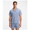BOSS BLACK Levi's® Camicia regular fit con stampa moderna Open Blue Uomo