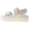 Hogan Donna H680 Sandalo in Pelle Yogurt con Doppia Fascia a Strappo. Zeppa di 4,5 cm Color Beige Size 39