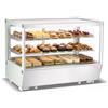 Ristoattrezzature Modello: 983600603632,Vetrina refrigerata da banco 88x56,8x68,6h cm vetro dritto 4 lati in vetro bianco 160 lt 0 +12 °C
