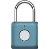 Startbuymore Lucchetto antifurto con allarme intelligente, senza chiave, impermeabile, antifurto, per un accesso sicuro (blu)