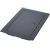 Aqbau® Sportello di ispezione, nero, 15 x 25 cm, in metallo, con chiusura a scatto, porta di ispezione, ispezione, sportello di manutenzione a secco, montaggio a sinistra/destra