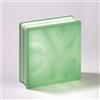 FET Blocco di vetro Lux Glass Verde Chiaro Ondulato Satinato 2 lati | cm 19x19x8 | Unità di vendita 1 scatola da 6 pezzi