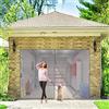AMZBSGD Zanzariera Magnetica 300x230 cm Tende a zanzariera per Porta, Super Silenzioso Rete, Finestre A Saliscendi, Easy to Install, Chiude Automaticamente - Grigio H