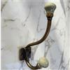 Knobs By Blossom Ganci in ottone anticato con pomello in ceramica (grande verde chiaro)