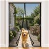 SHURUO Zanzariere Magnetiche Per Porte Finestre Nero 140x170cm Bordi Rinforzati E Materiale Resistente Per Uso Quotidiano Porta Di Casa E Telaio Standard