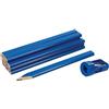 Silverline, 250227, Set di matite da carpentiere con temperino, 13 pz.